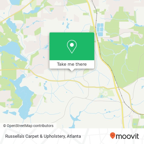 Russella's Carpet & Upholstery map