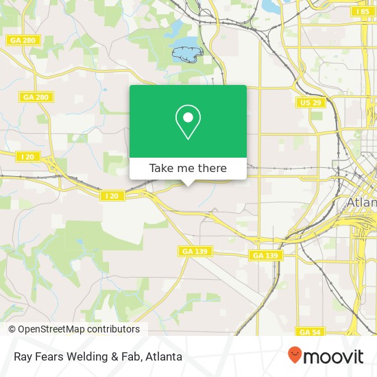 Ray Fears Welding & Fab map