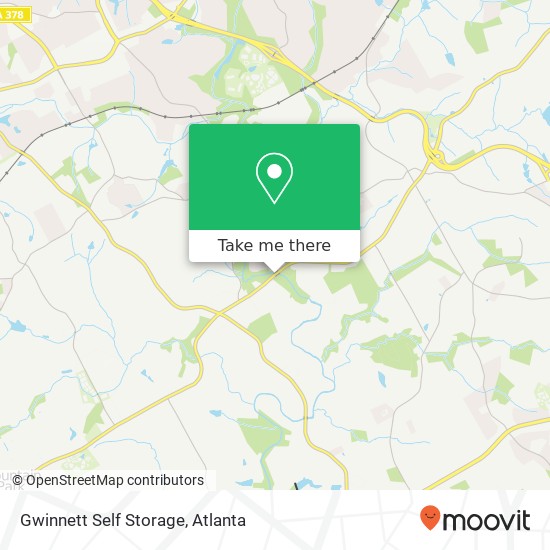 Gwinnett Self Storage map