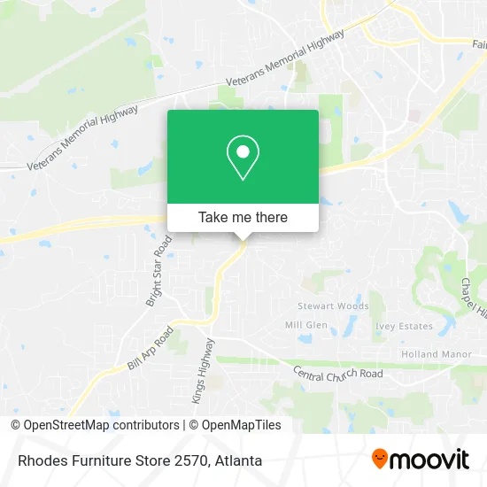 Rhodes Furniture Store 2570 map