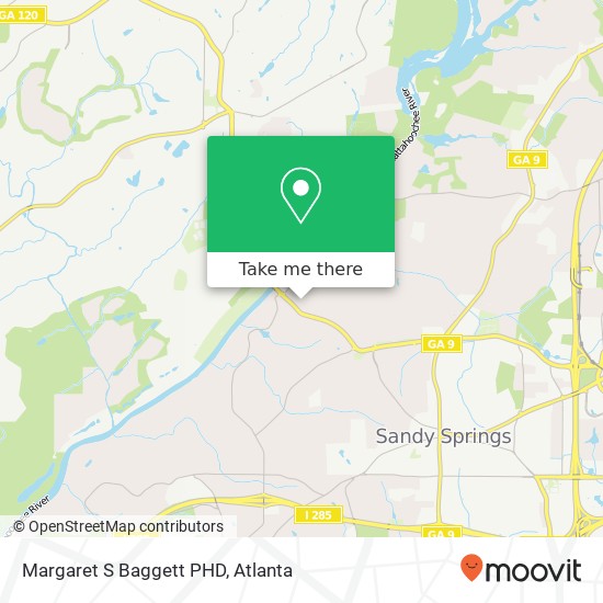 Margaret S Baggett PHD map