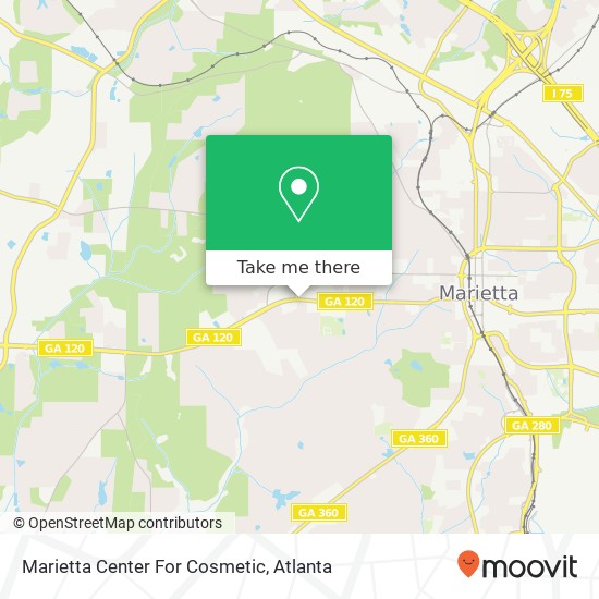 Mapa de Marietta Center For Cosmetic