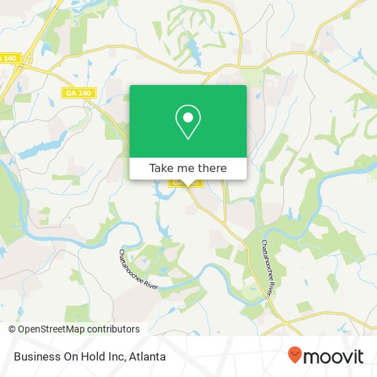 Business On Hold Inc map