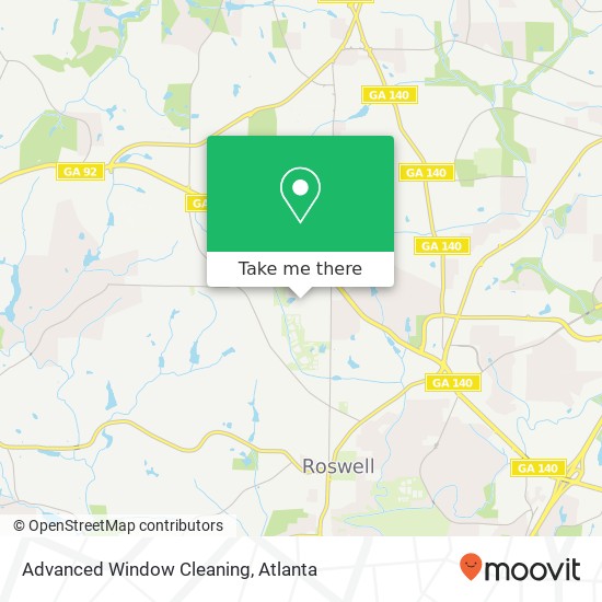 Mapa de Advanced Window Cleaning