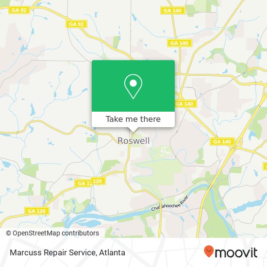 Marcuss Repair Service map