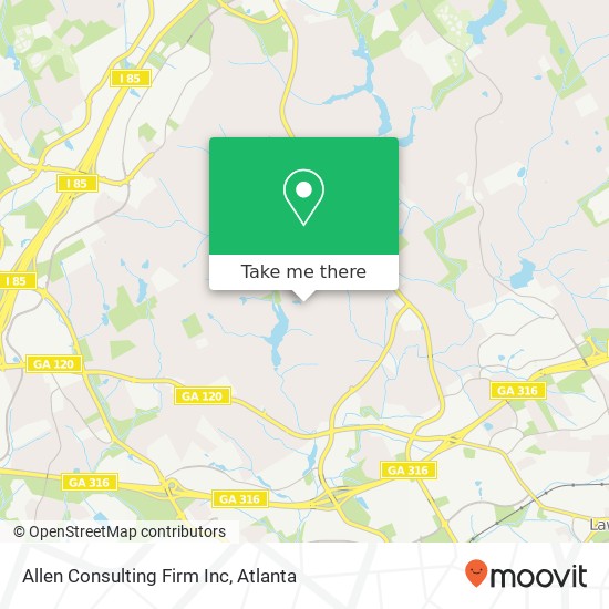 Mapa de Allen Consulting Firm Inc