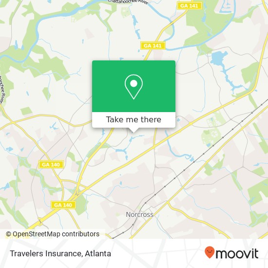 Mapa de Travelers Insurance