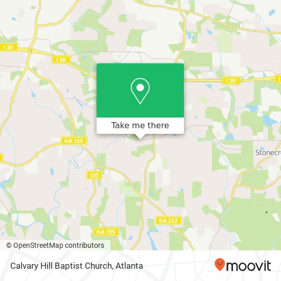 Calvary Hill Baptist Church map