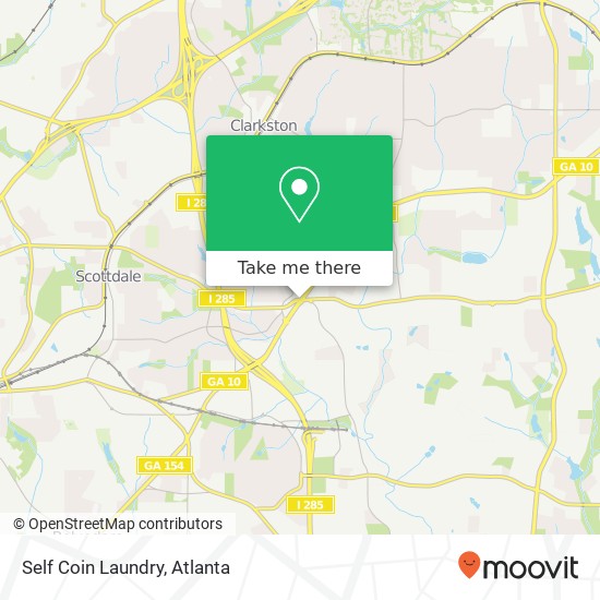 Mapa de Self Coin Laundry