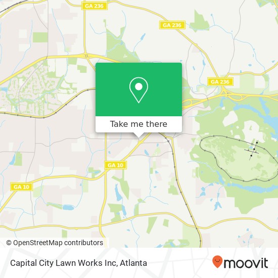 Capital City Lawn Works Inc map