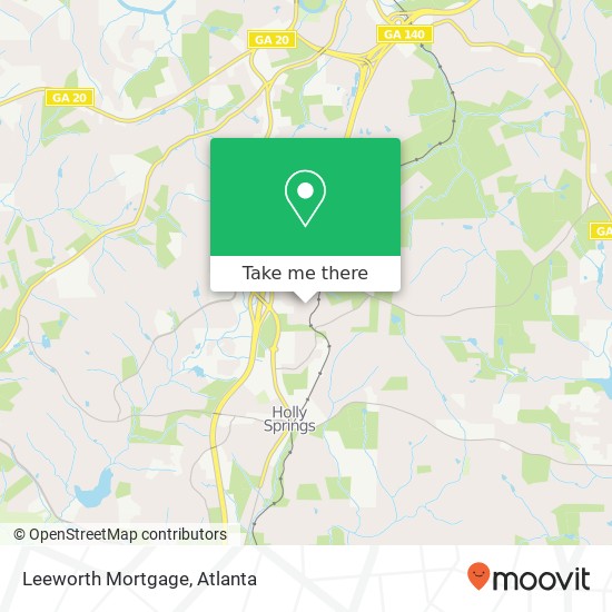 Mapa de Leeworth Mortgage