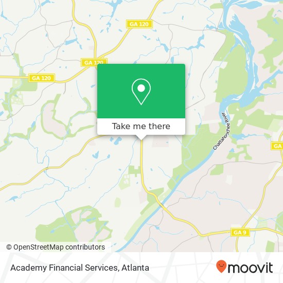 Mapa de Academy Financial Services
