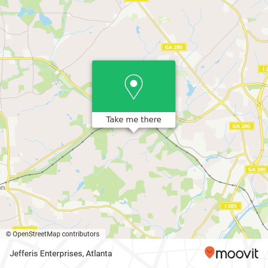 Jefferis Enterprises map