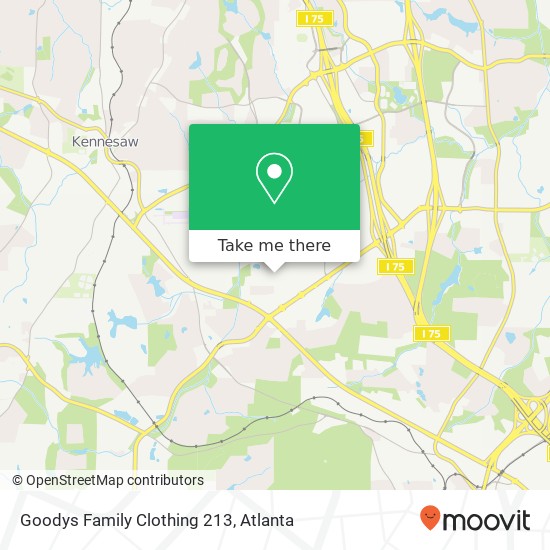 Mapa de Goodys Family Clothing 213