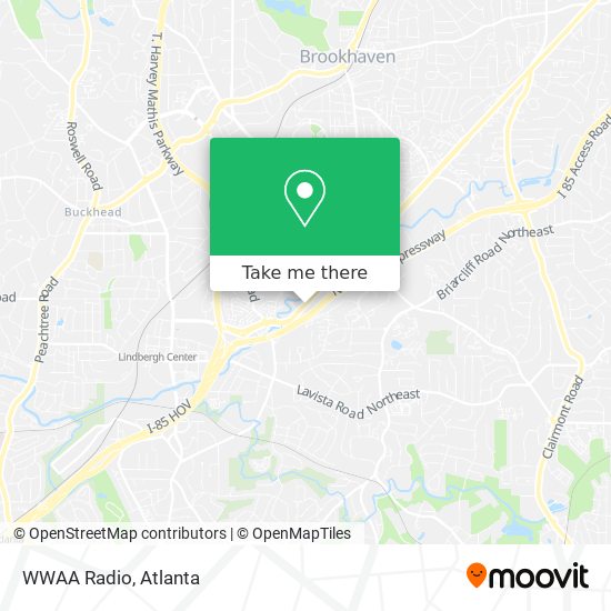 WWAA Radio map