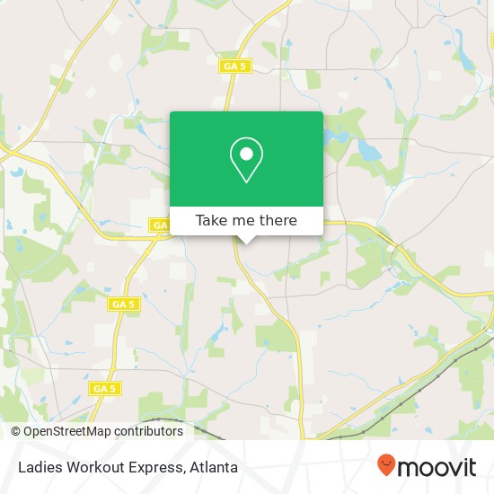 Ladies Workout Express map