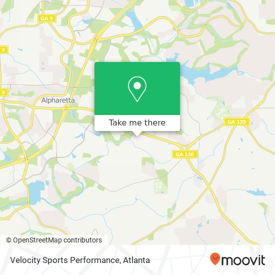 Mapa de Velocity Sports Performance