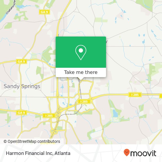 Harmon Financial Inc map