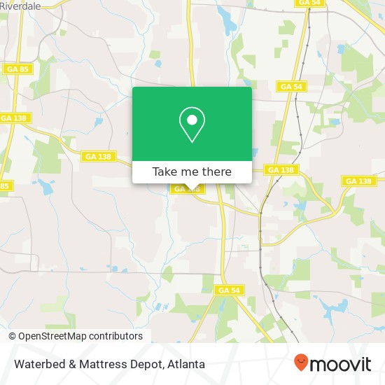 Mapa de Waterbed & Mattress Depot