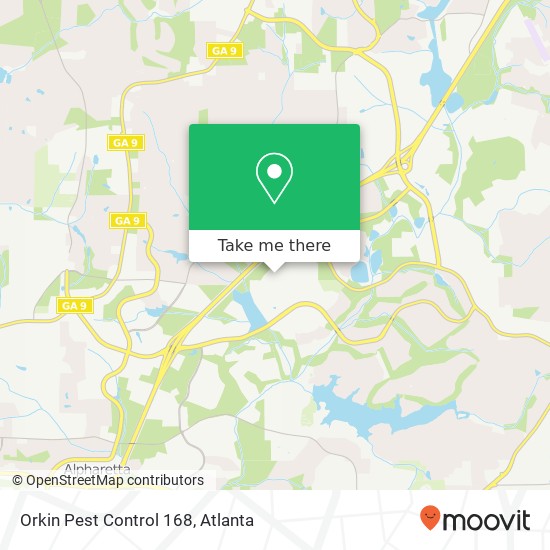 Mapa de Orkin Pest Control 168