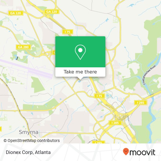 Dionex Corp map