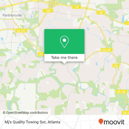 Mapa de Mj's Quality Towing Svc