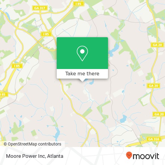 Moore Power Inc map