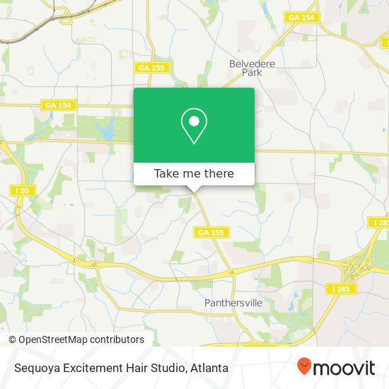 Mapa de Sequoya Excitement Hair Studio