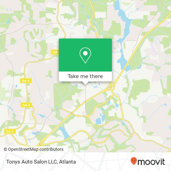 Tonys Auto Salon LLC map