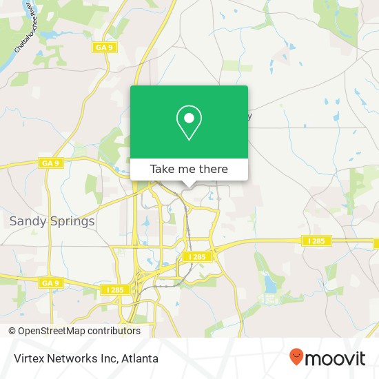 Virtex Networks Inc map