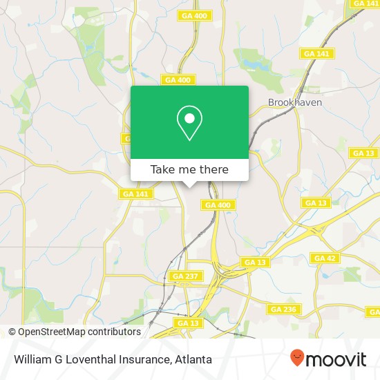 Mapa de William G Loventhal Insurance