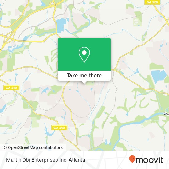 Martin Dbj Enterprises Inc map