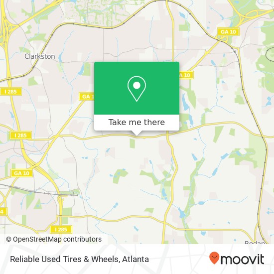 Mapa de Reliable Used Tires & Wheels