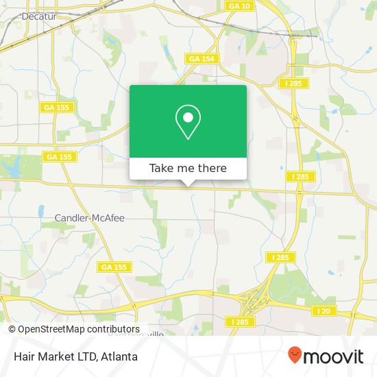 Hair Market LTD map