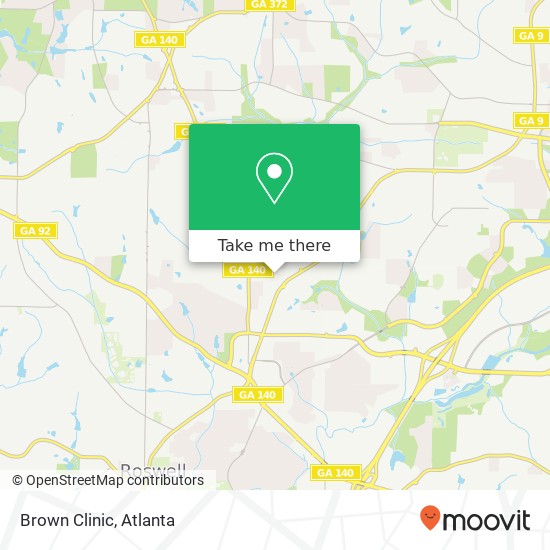 Brown Clinic map