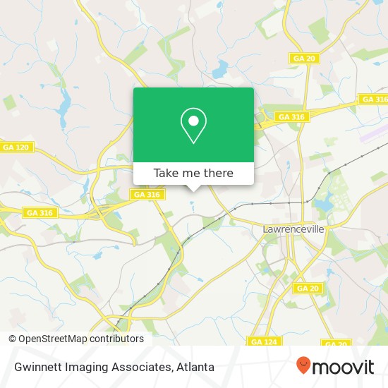 Gwinnett Imaging Associates map