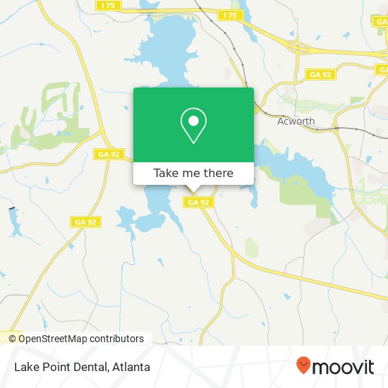 Lake Point Dental map