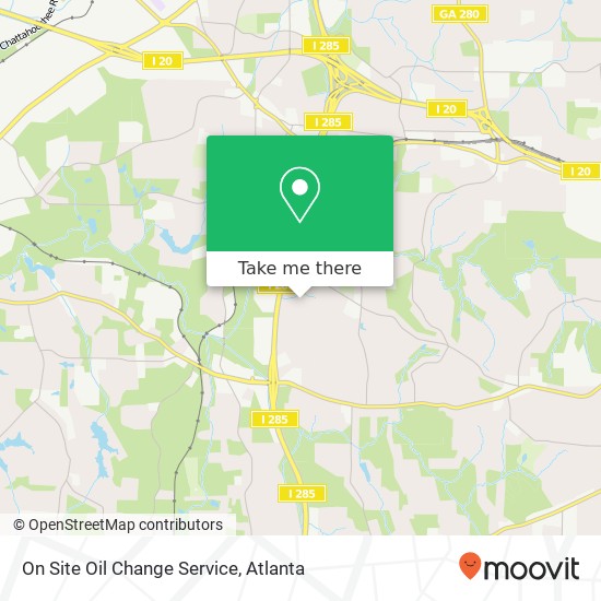 Mapa de On Site Oil Change Service