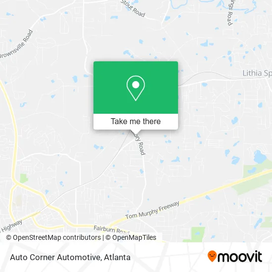 Auto Corner Automotive map