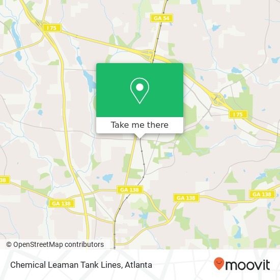 Mapa de Chemical Leaman Tank Lines