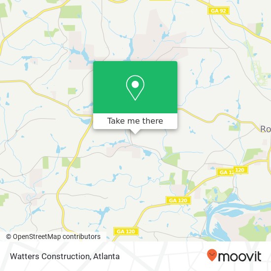 Watters Construction map