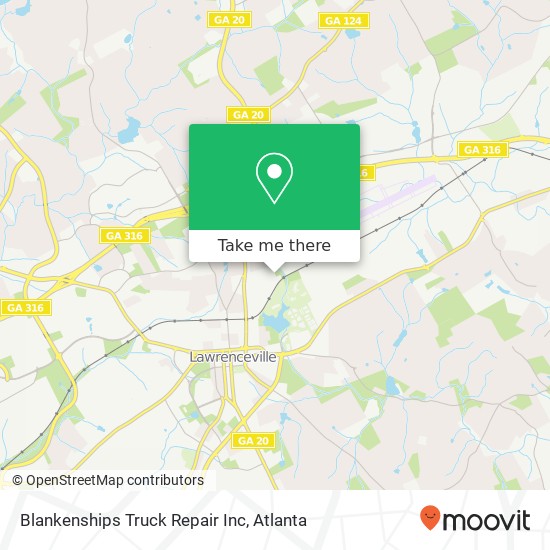Blankenships Truck Repair Inc map