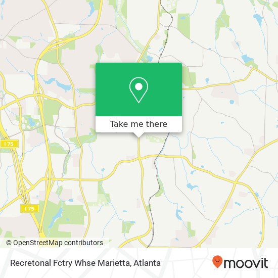 Recretonal Fctry Whse Marietta map