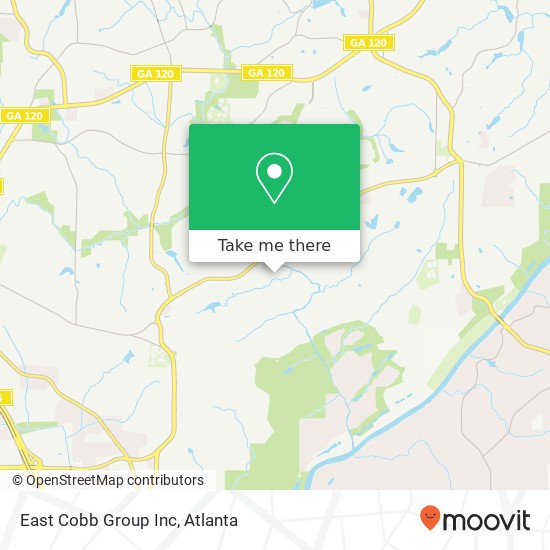 Mapa de East Cobb Group Inc