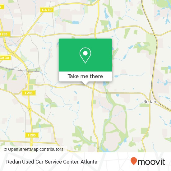 Mapa de Redan Used Car Service Center