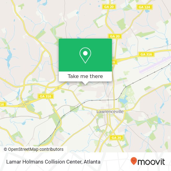 Mapa de Lamar Holmans Collision Center