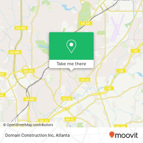 Mapa de Domain Construction Inc