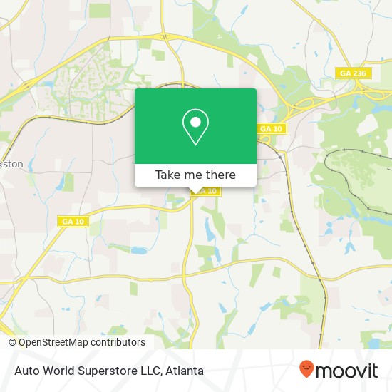 Auto World Superstore LLC map