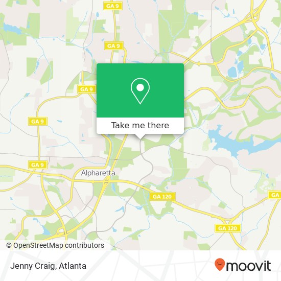 Jenny Craig map