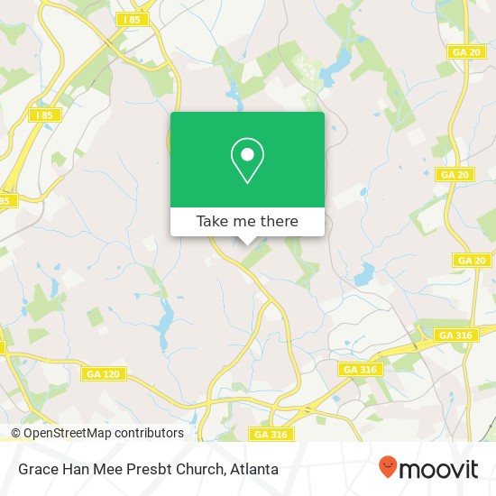 Grace Han Mee Presbt Church map